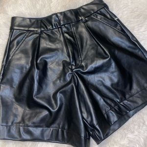 Abercrombie and Fitch leather shorts!